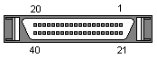 40 PIN HI-DENSITY D-SUB FEMALE